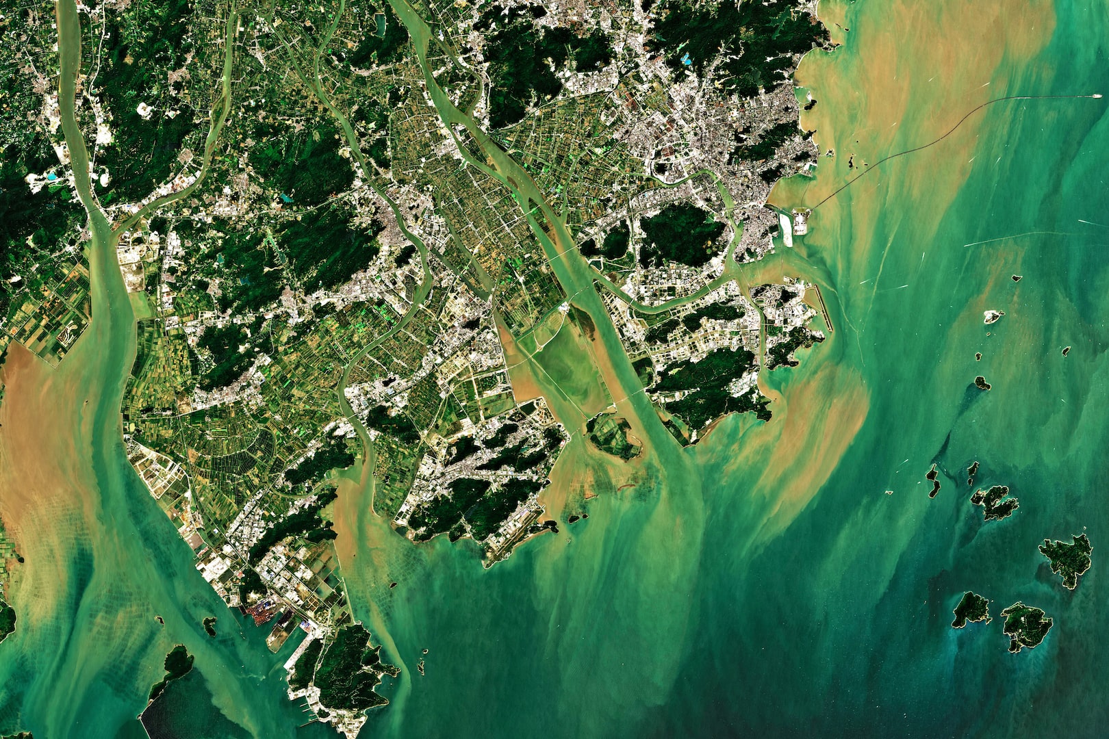 satellite image of environment